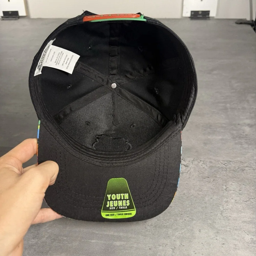Nintendo Super Mario Snapback Hat Youth Teen‎ Black Green Red Switch Kart Party